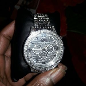 Luxurman Real Diamond Watch