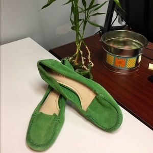 Nine West Kelly Green Suede Loafer