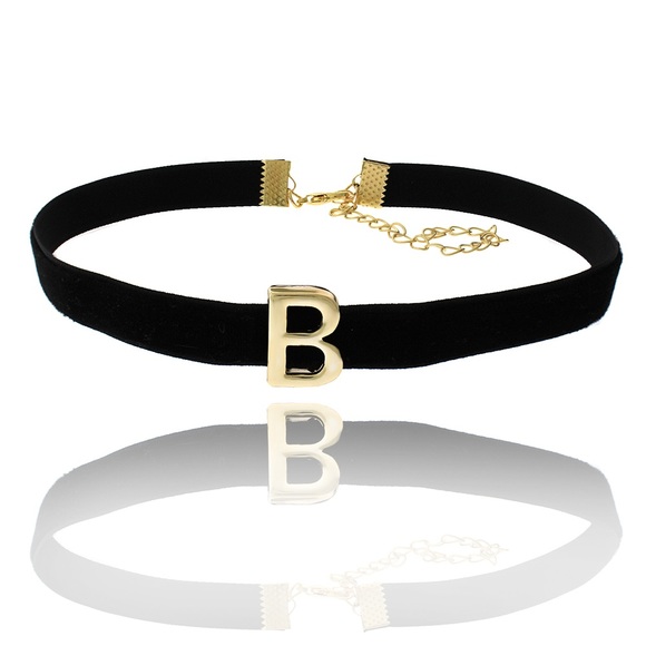 Velvet Initials Choker - Picture 5 of 6