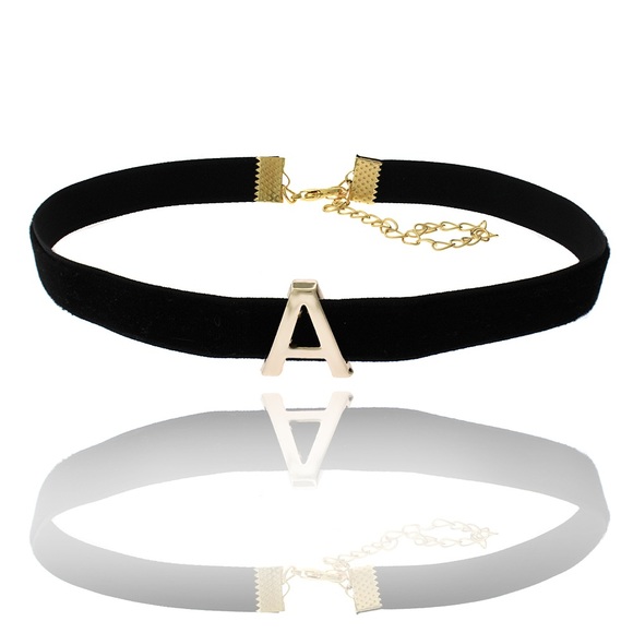 Velvet Initials Choker - Picture 6 of 6