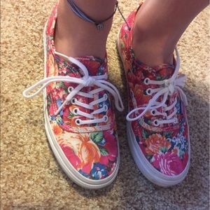 Floral vans