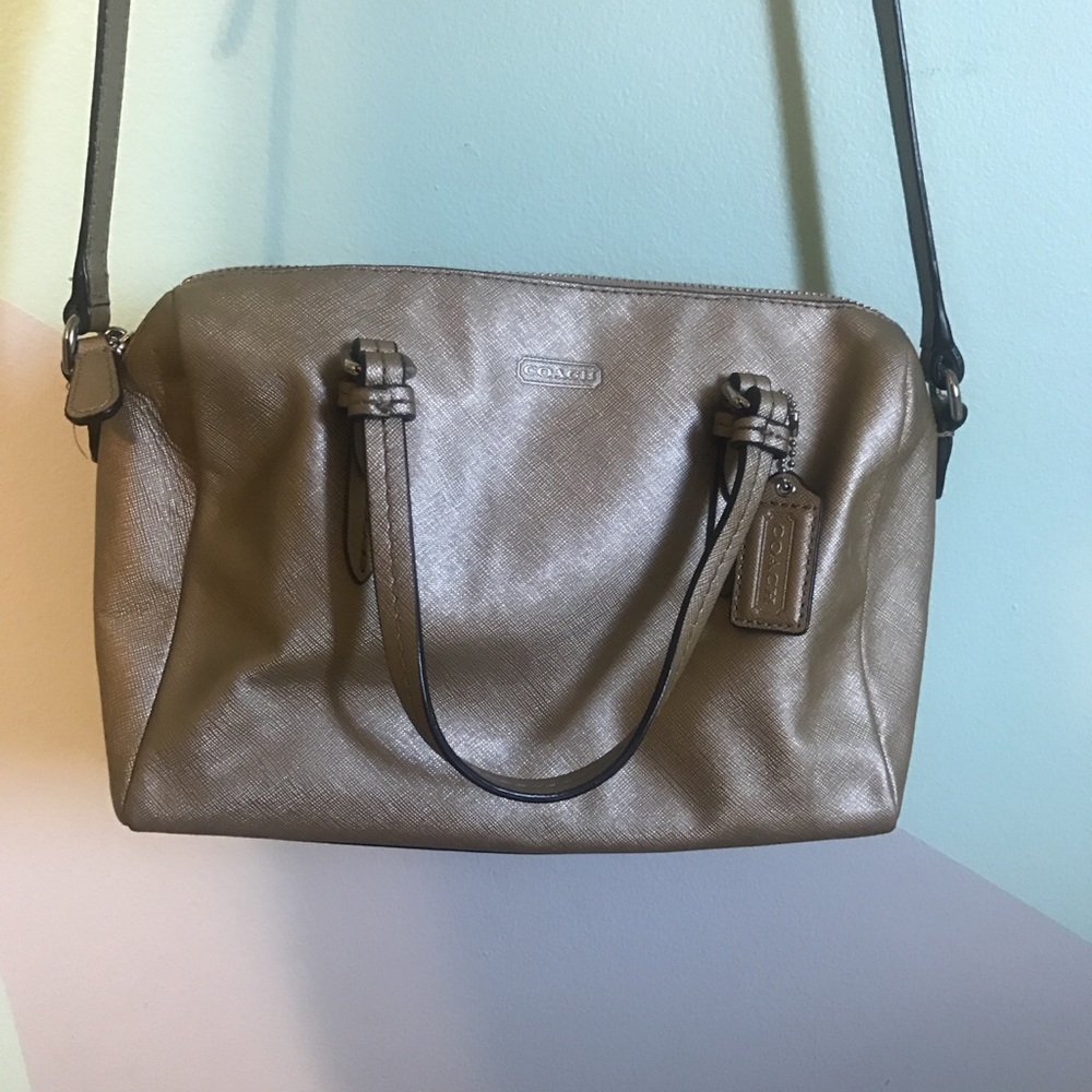 Coach gold Satchel