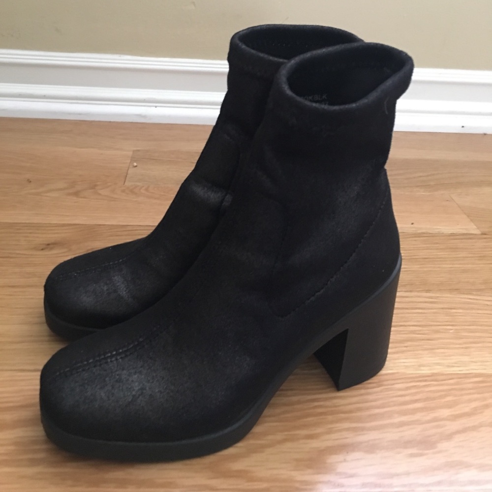 topshop glittery sock boots