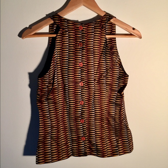 Anna Sui Mod style sleeveless top - Picture 2 of 3