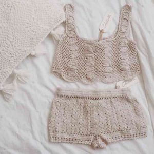 Cleobella Crochet Peony Resort Set