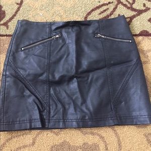 Faux Leather Skirt