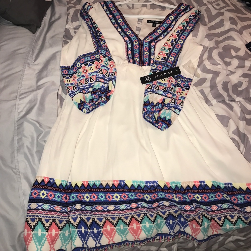 Aztec print dress !