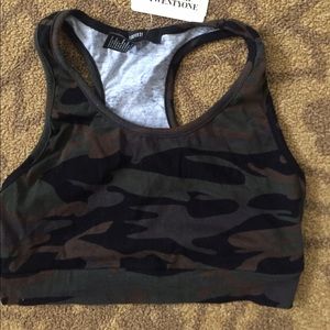 Camo crop top