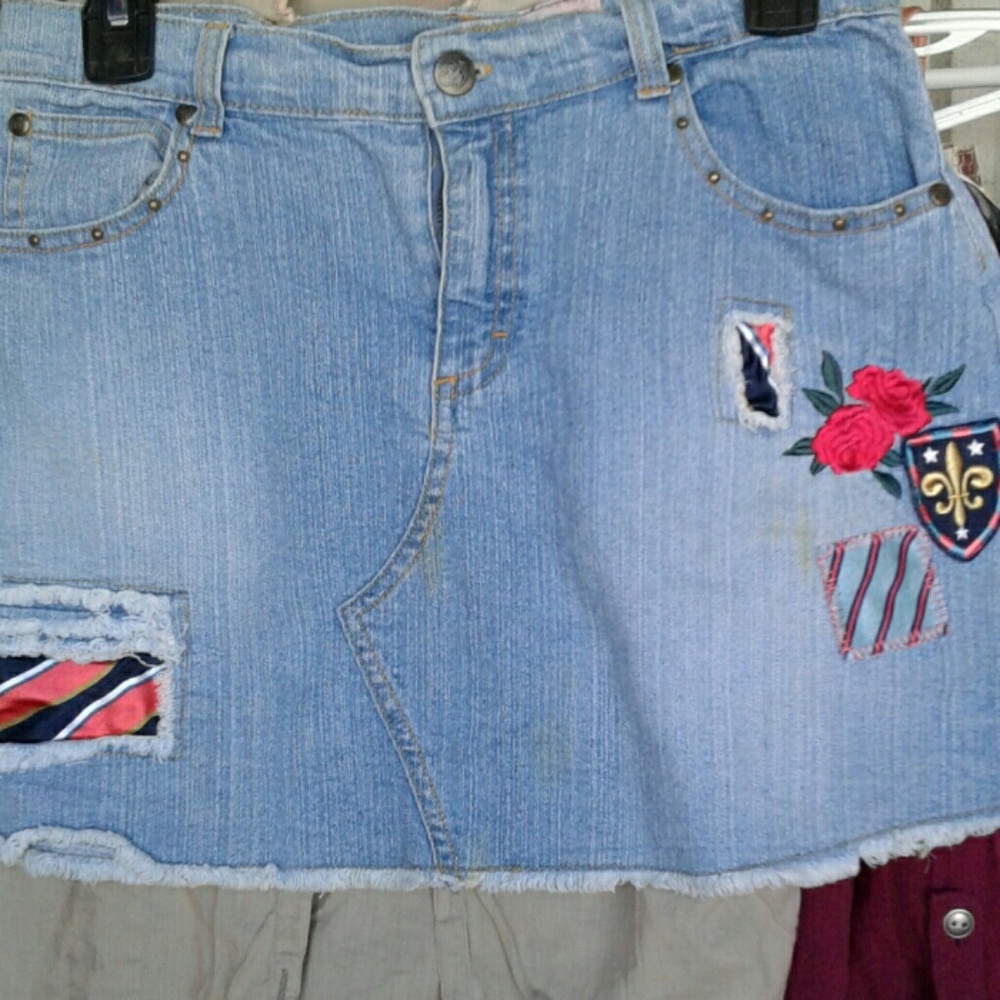 Mini Jean Skirt
