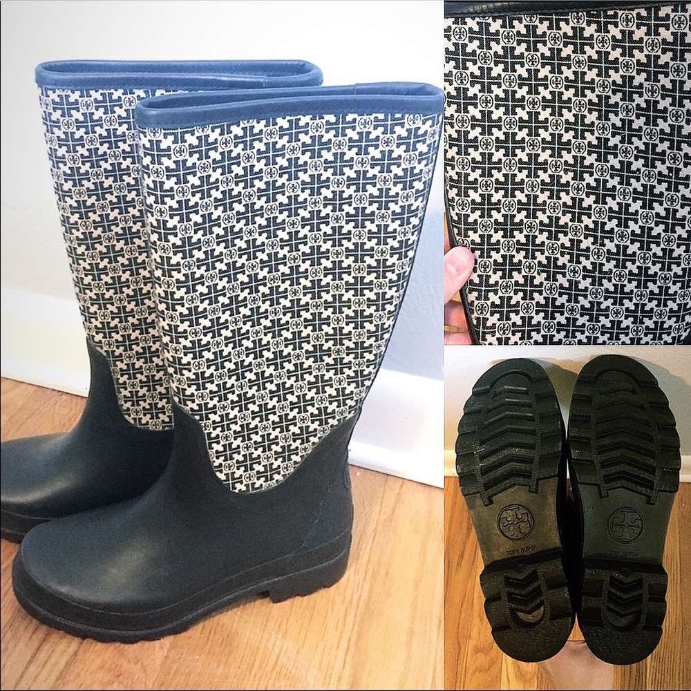 New Tory Burch Rainboots, women's size 7