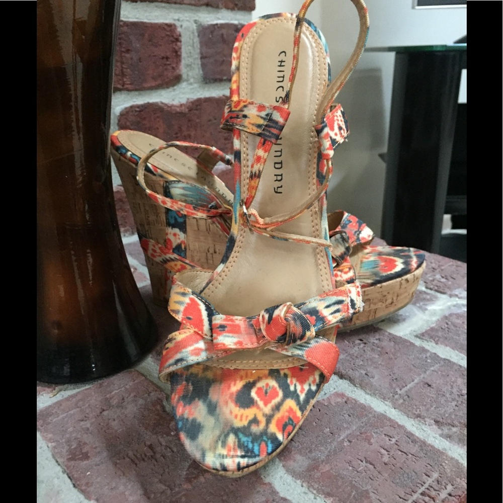 Chinese Laundry Platform Multi-Colored Wedge. - image 2