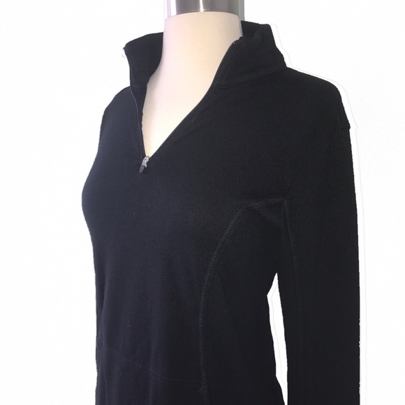 Gap Body Black Waffle Knit Athletic Top Small - Picture 3 of 4