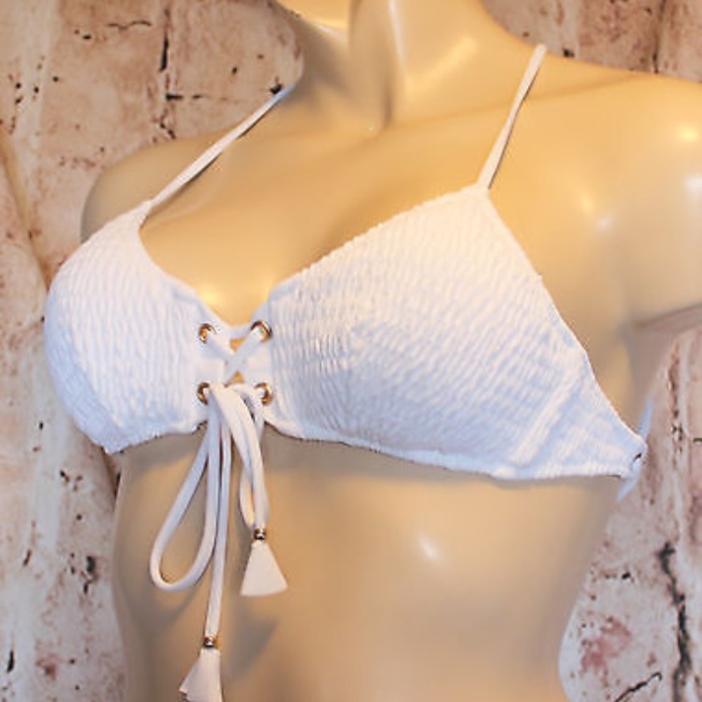 RARE Victoria Secret Sexy Smocked Swim Top - Picture 3 of 4