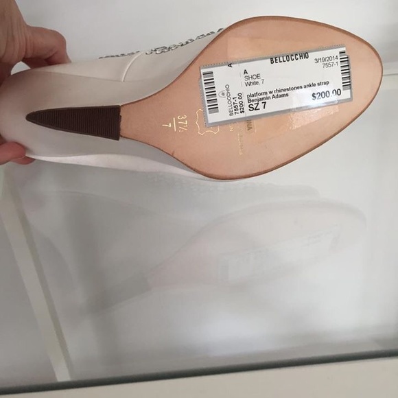 👰🏻💍  NWT Wedding / Formal wedge heels sz.7 - Picture 3 of 4