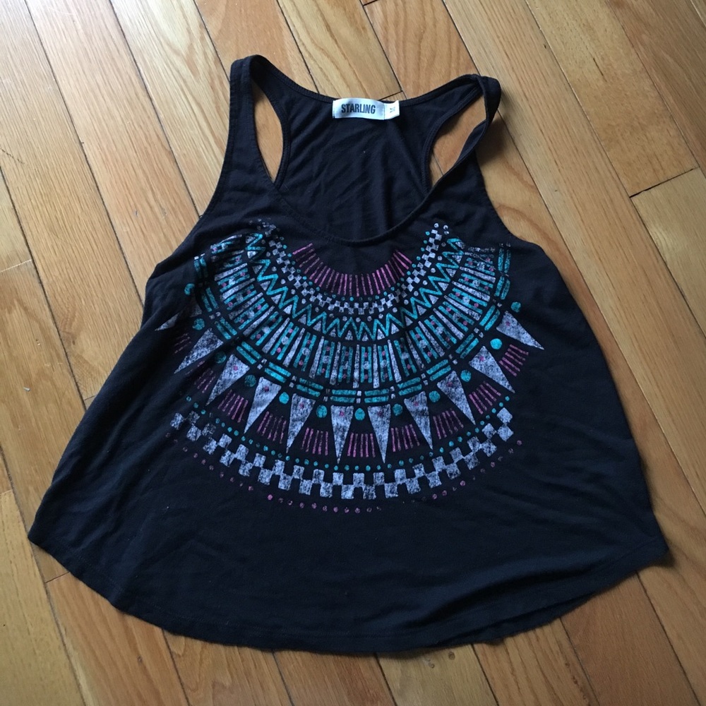 Aztec Print Swing Tank Top