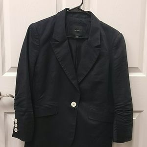 Soft Linen Black Blazer