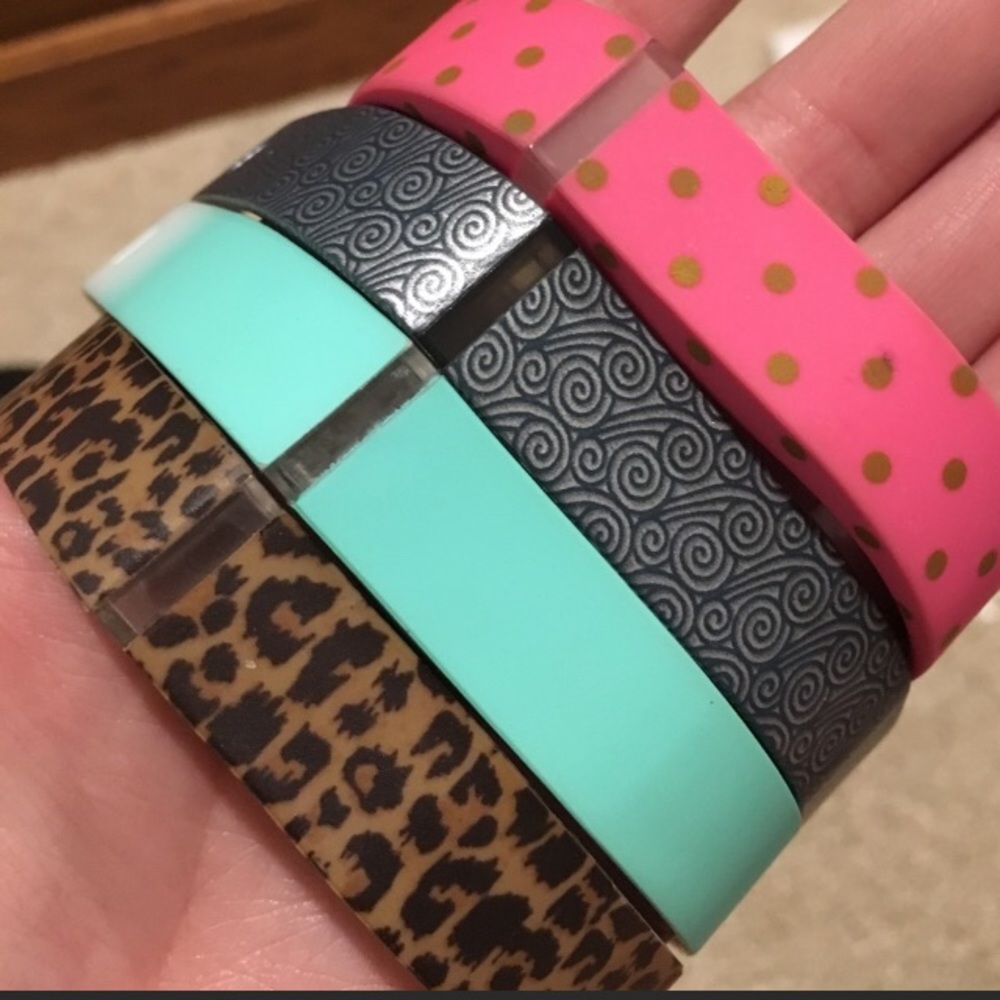 Pink/Gold Size small Fitbit flex band