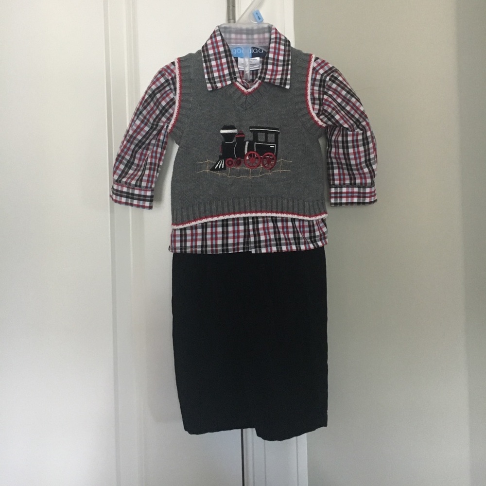 3-6 month train outfit