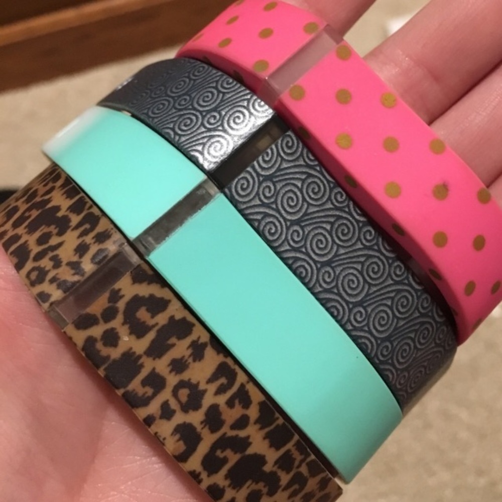 Navy/Silver Size small Fitbit flex band