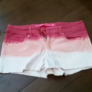 Denim multicolored shorts