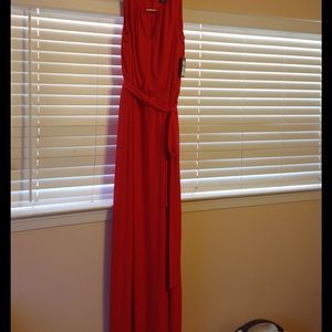 Beautiful coral maxi gown/dress
