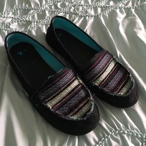 Sanuk Slip Ons, worn Twice