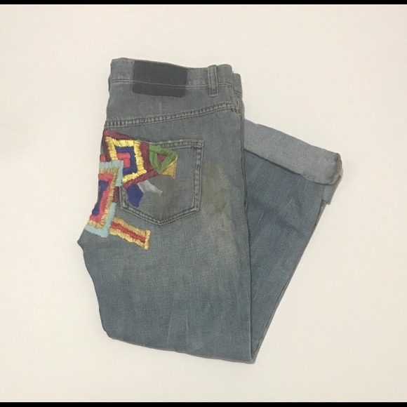 FREE PEOPLE Daybreak Embroidered Jeans - Picture 2 of 4