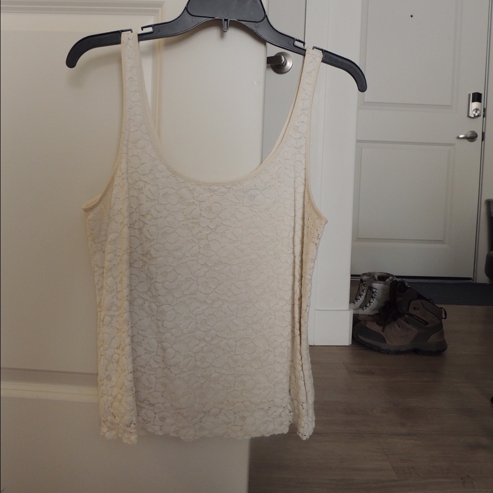 Lacy white tank