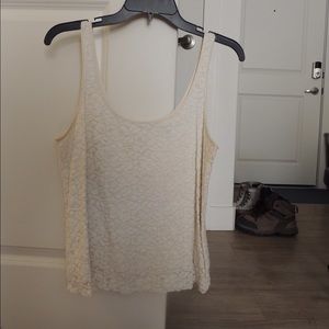 Lacy white tank