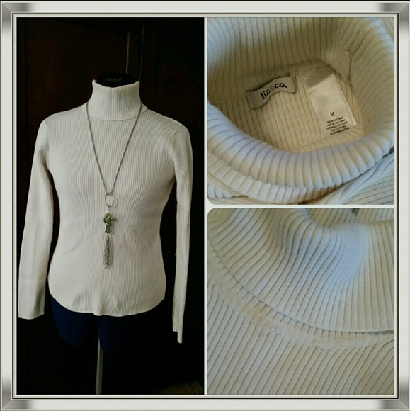 Cotton Ribbed Turtleneck Top - Picture 1 of 1