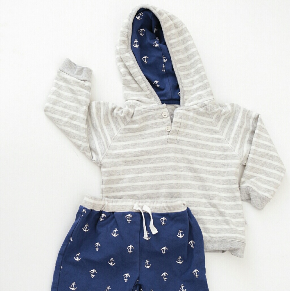 Rosie Pope summer hoodie & shorts play set, beach - Picture 1 of 5