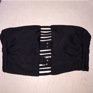 Black Strapless Bandeau Bikini