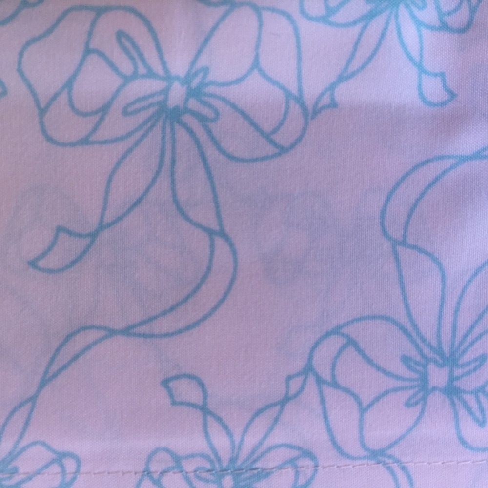 Betsey Johnson Betsey Blue Ribbon King Sheet Set - Picture 3 of 6