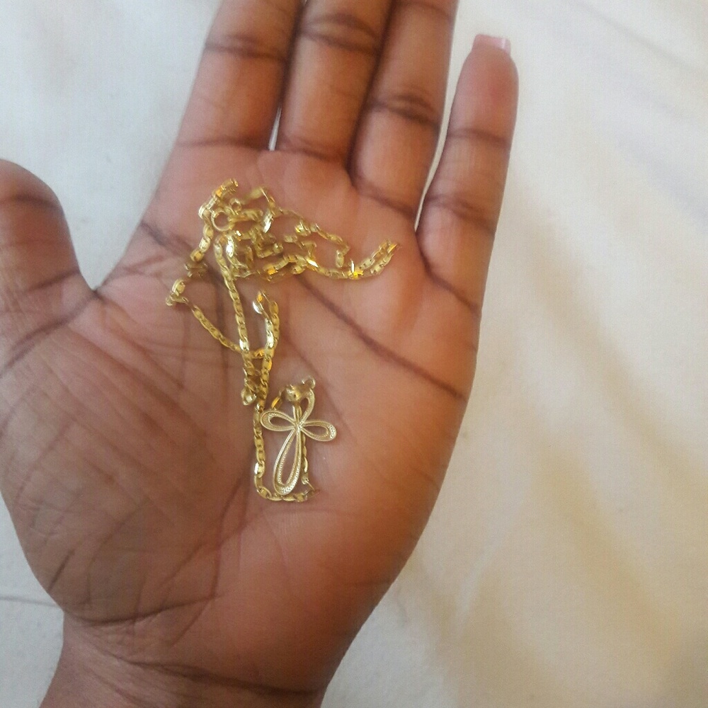 Real 10k gold necklace with pendant