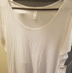 White Ribbed 2XL classic