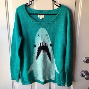 Turquoise Shark Sweater