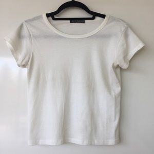basic white tee