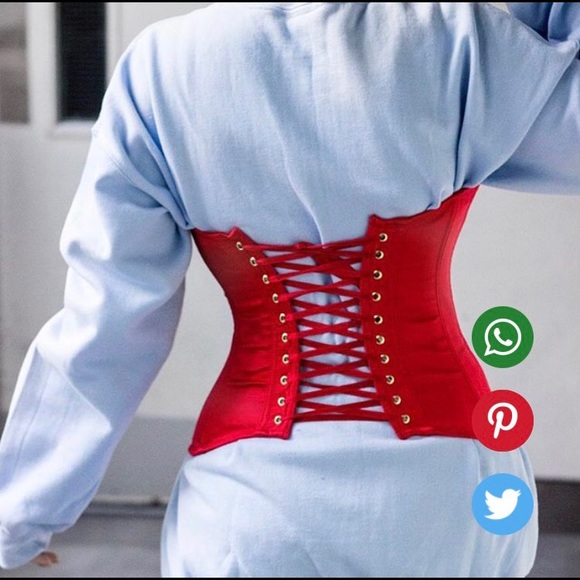 Structured Red Corset - Picture 2 of 3