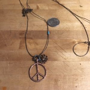 Long peace necklace