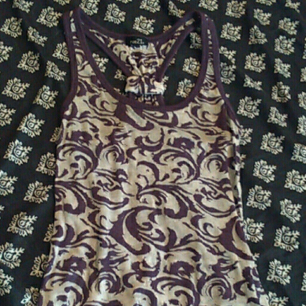 Grey/Purple Swirl Pattern Tank