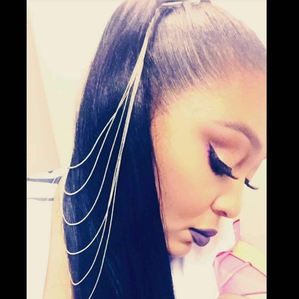 NWT Silver hair jewelry