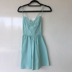 mint green american apparel dress