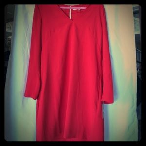 Fire red sheath dress