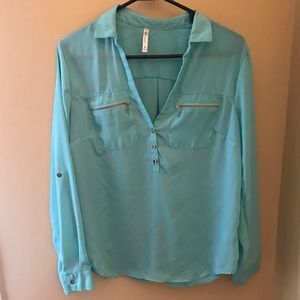 Light Blue/Aqua Blouse