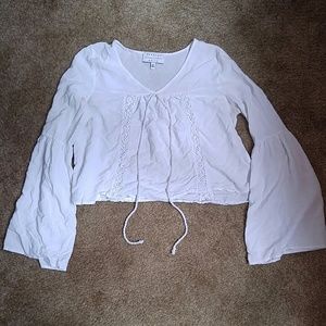 Kendall + Kylie white shirt