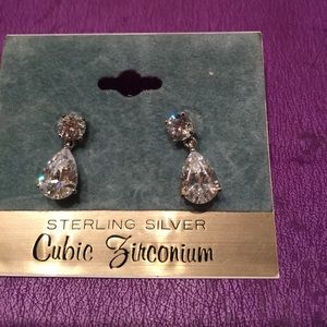 Sterling Silver Cubic Zirconium Earrings