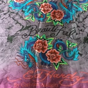 Silk Ed Hardy Scarf Silk Ed Hardy Scarf