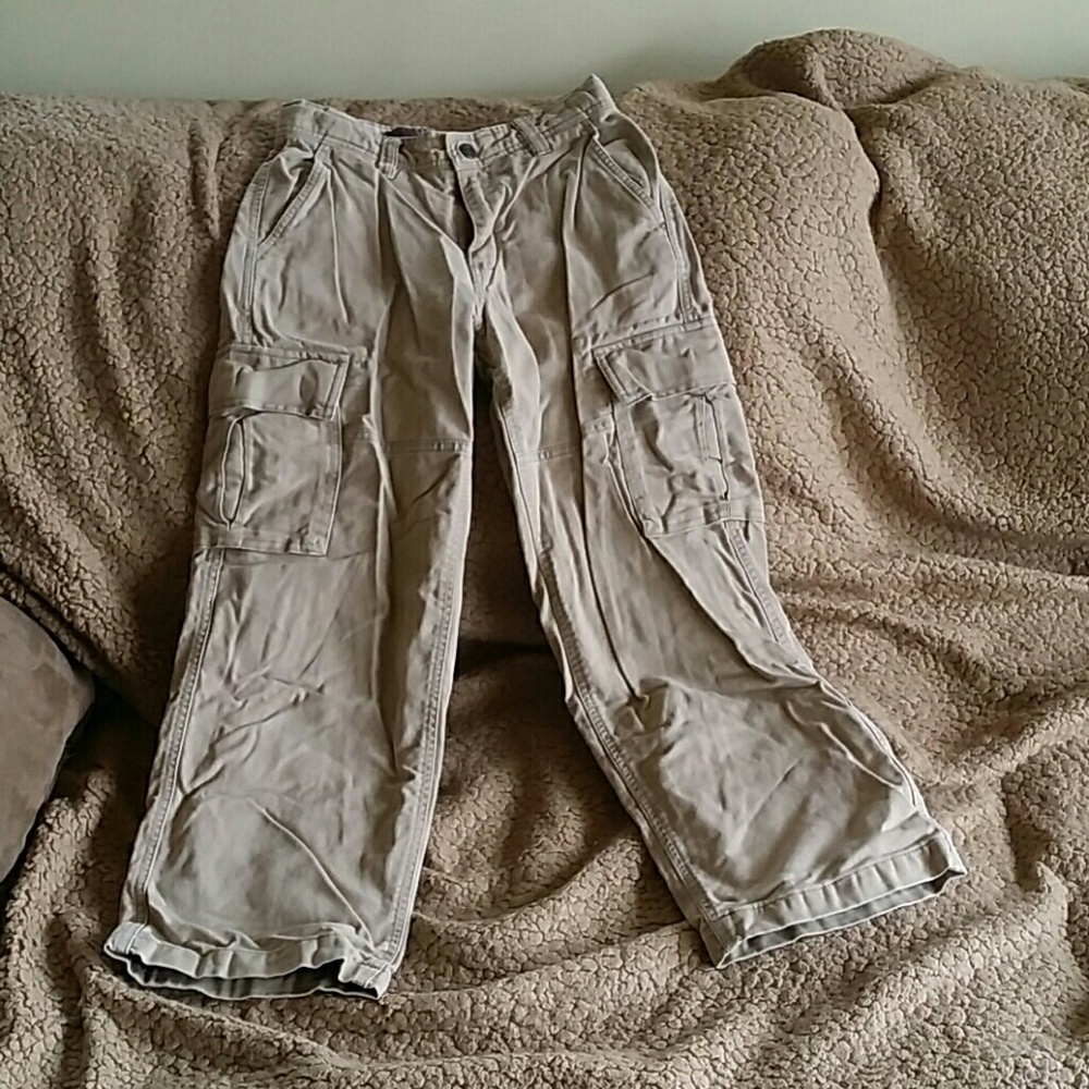 Boys size 8 flannel lined cargo pants