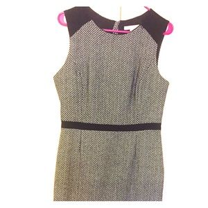 Wool-blend sleeveless dress