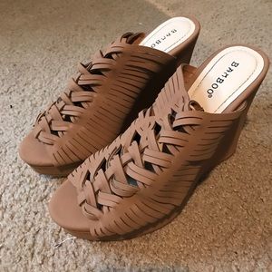Bamboo brown wedges